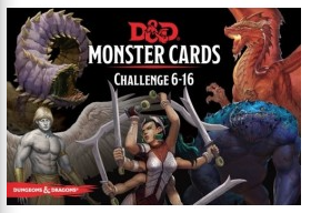 Dungeons and Dragons - Monster Cards - Challenge 6-16